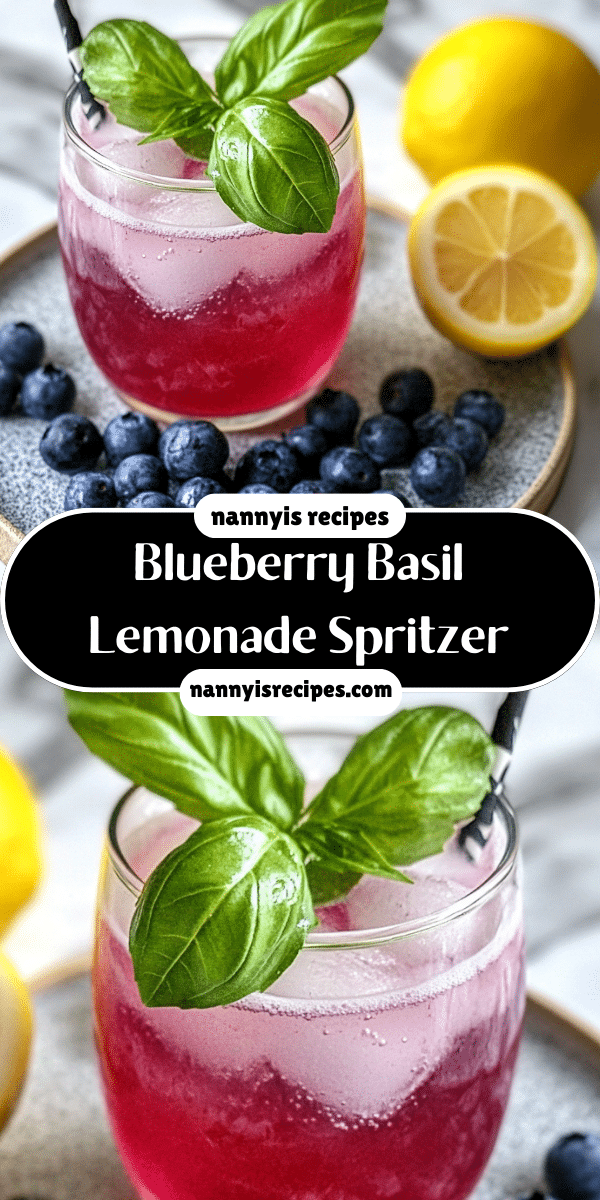 Blueberry Basil Lemonade Spritzer: Refresh Your Summer! 4 5 9
