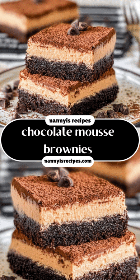Chocolate mousse brownies that will amaze your taste buds! 4 6 4