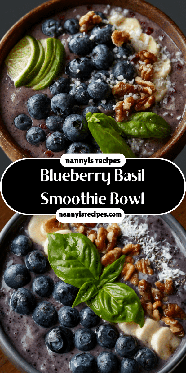 Blueberry Basil Smoothie Bowl: A Refreshing Delight! 8 7 11