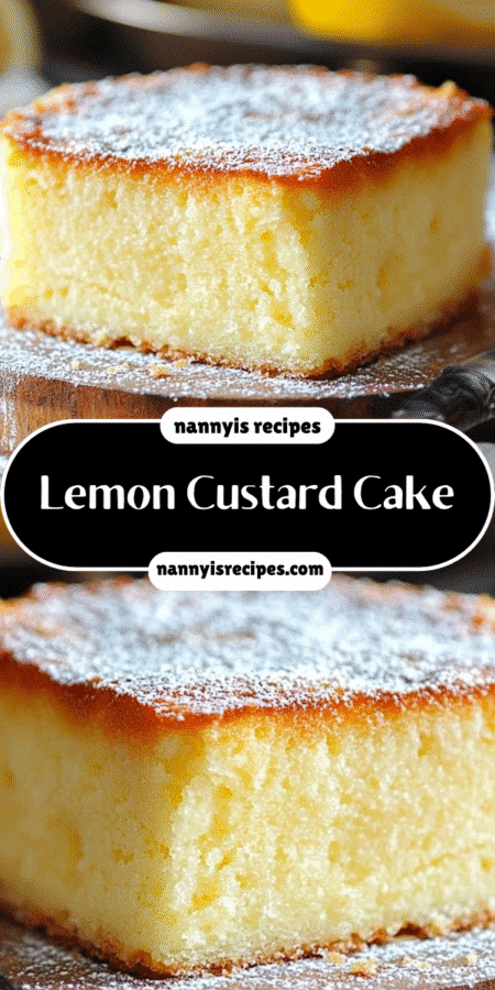 Lemon Custard Cake: A Delightful Keto Dessert! 4 Lemon Custard Cake