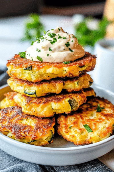 Air Fryer Zucchini Fritters