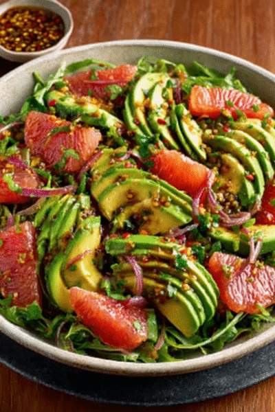 Avocado Grapefruit Salad with Chili & Lime