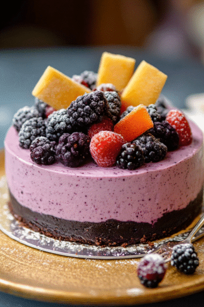 Blackberry Mousse Cake