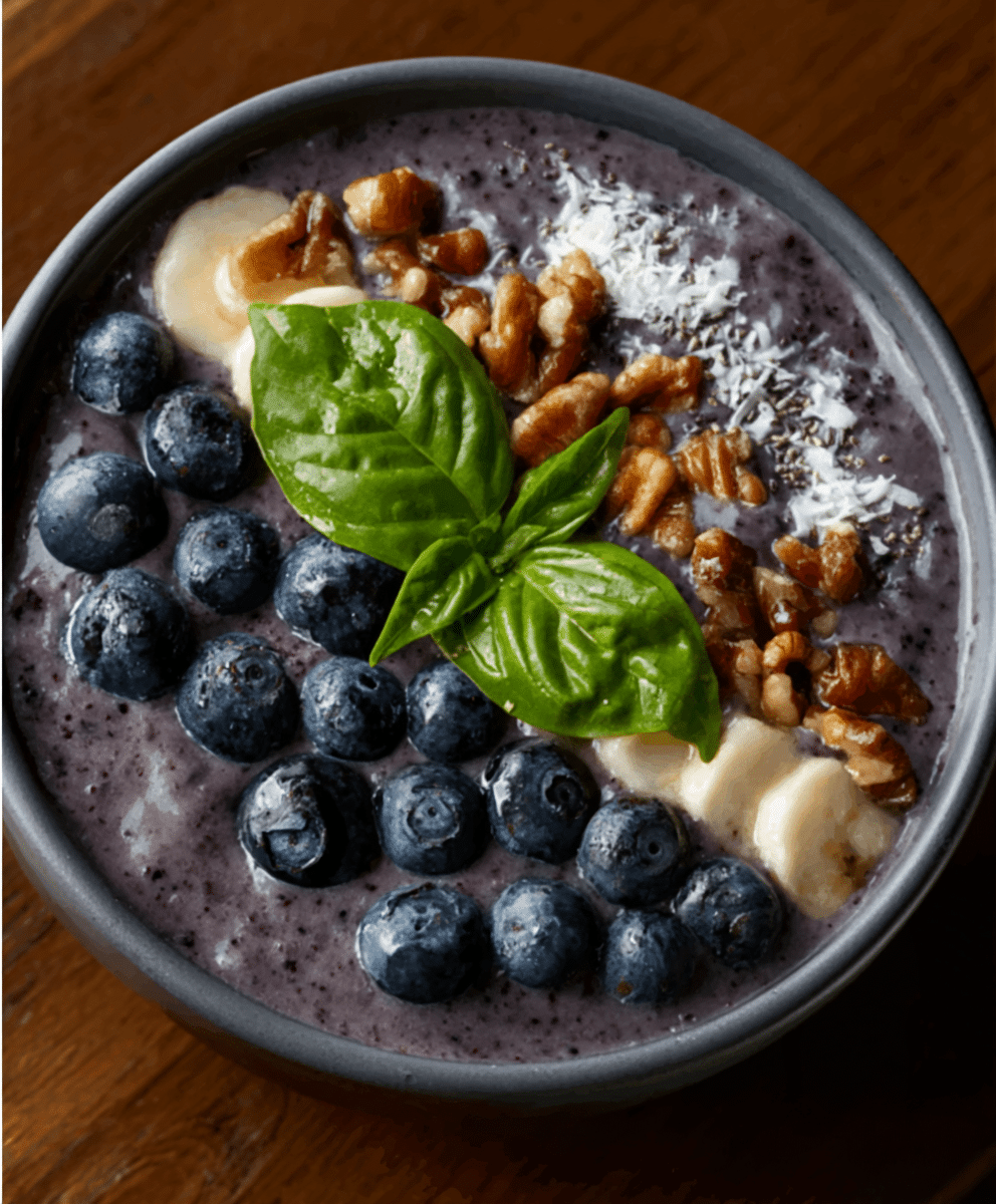 Blueberry Basil Smoothie Bowl: A Refreshing Delight! 7 Blueberry Basil Smoothie Bowl