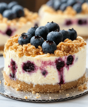 Blueberry Crumble Cheesecake