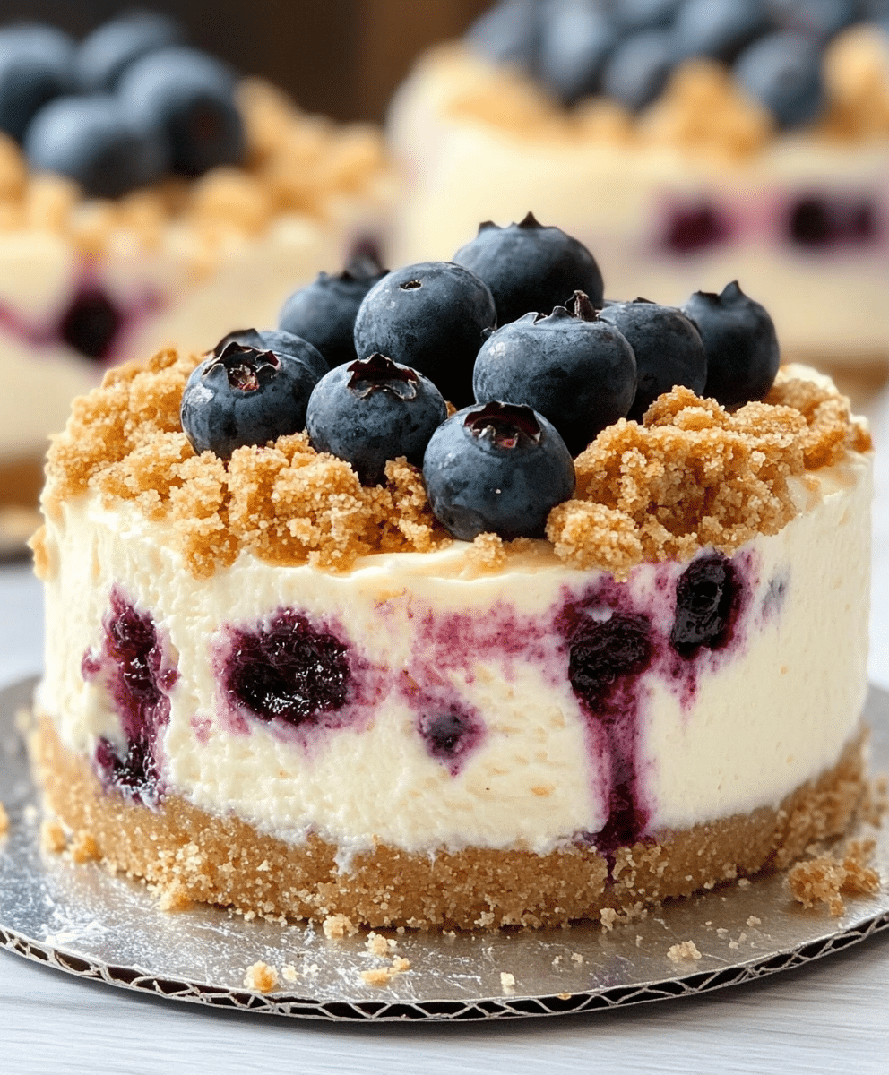 Blueberry Crumble Cheesecake
