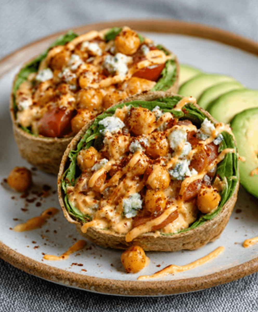 Buffalo Chickpea Avocados