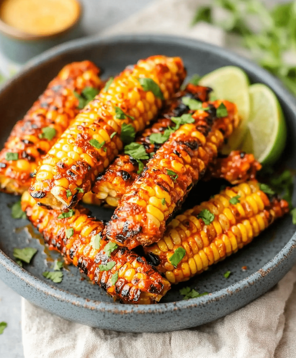 Charred Corn Ribs with Gochujang Butter
