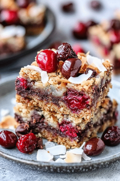 Cherry Coconut Magic Bars