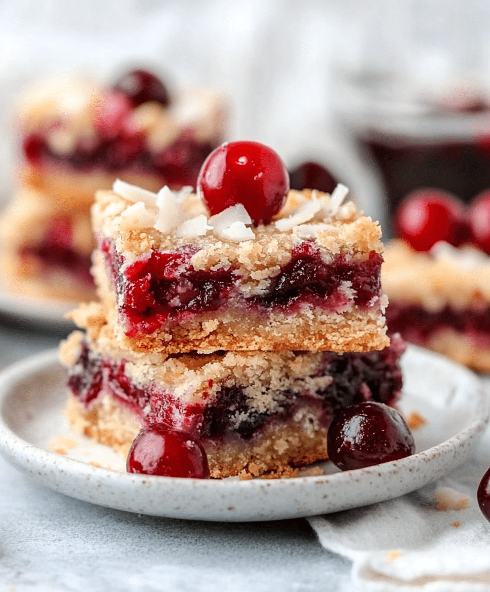 Cherry Coconut Magic Bars