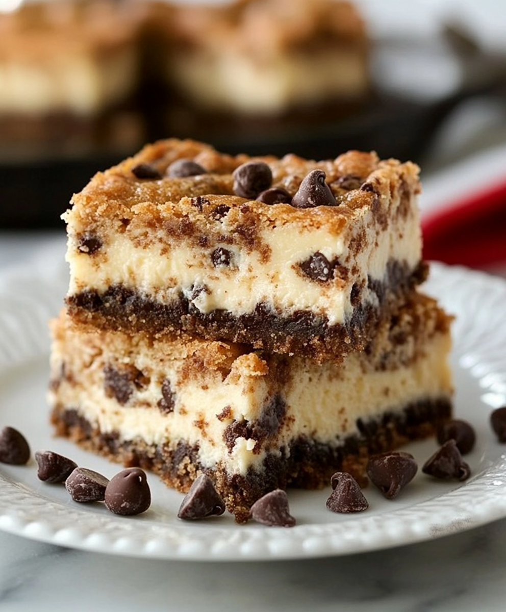 Chocolate Chip Cheesecake Bars