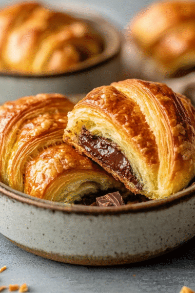 Chocolate Croissant Breakfast Bake