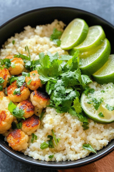 Cilantro Lime Cauliflower Rice