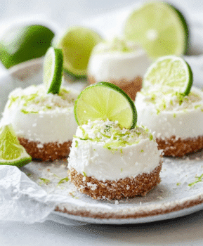Coconut Lime Cheesecake Bites (No Bake)