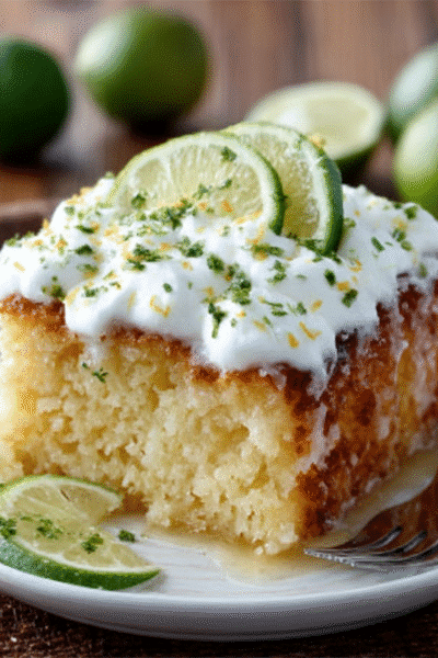 Coconut-Lime Poke Cake