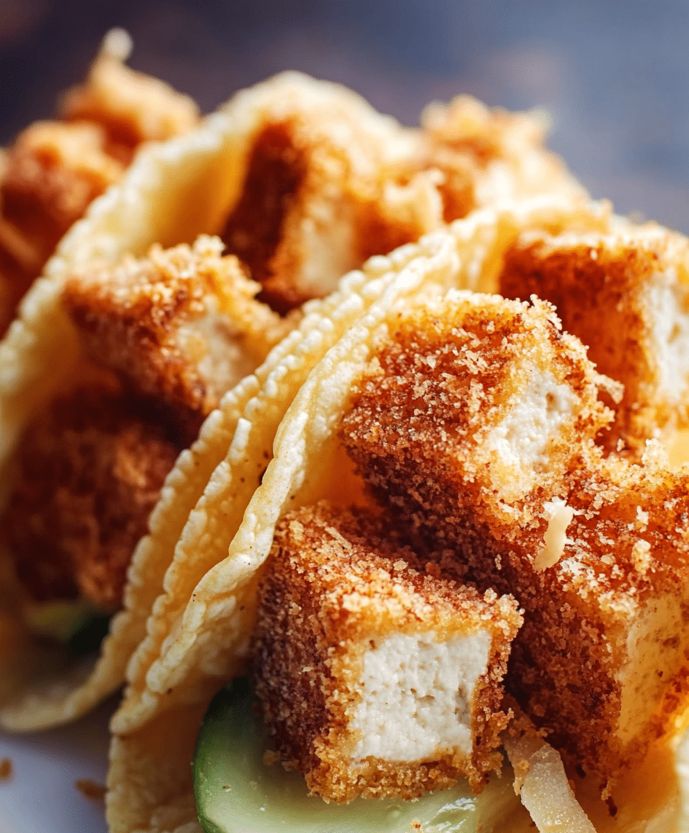Crispy Coconut Tofu Tacos