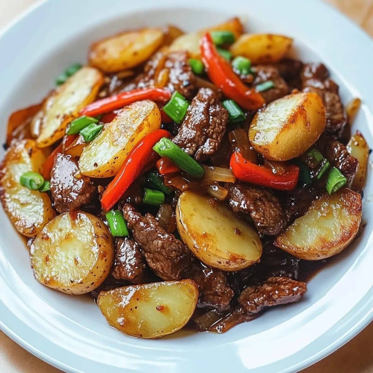 Crispy Potatoes Saucy Beef: A Delightful Recipe to Try! 3 Crispy Potatoes Saucy Beef