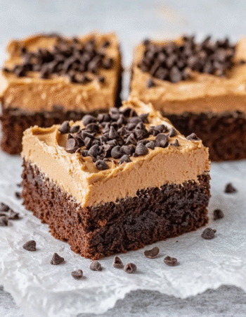 Decadent Coffee Brownies with Creamy Mocha Frosting