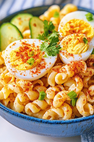 Deviled Egg Pasta Salad