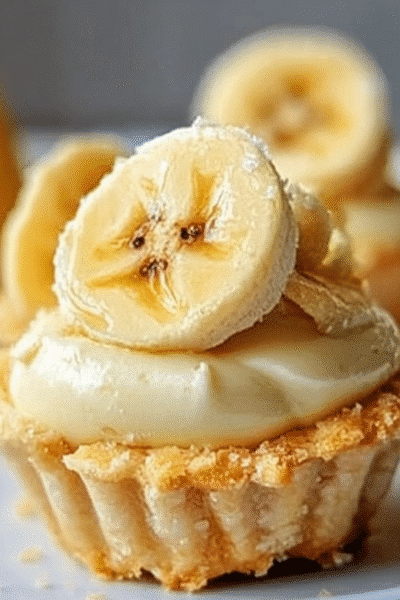 Easy No-Bake Mini Banana Cream Pies