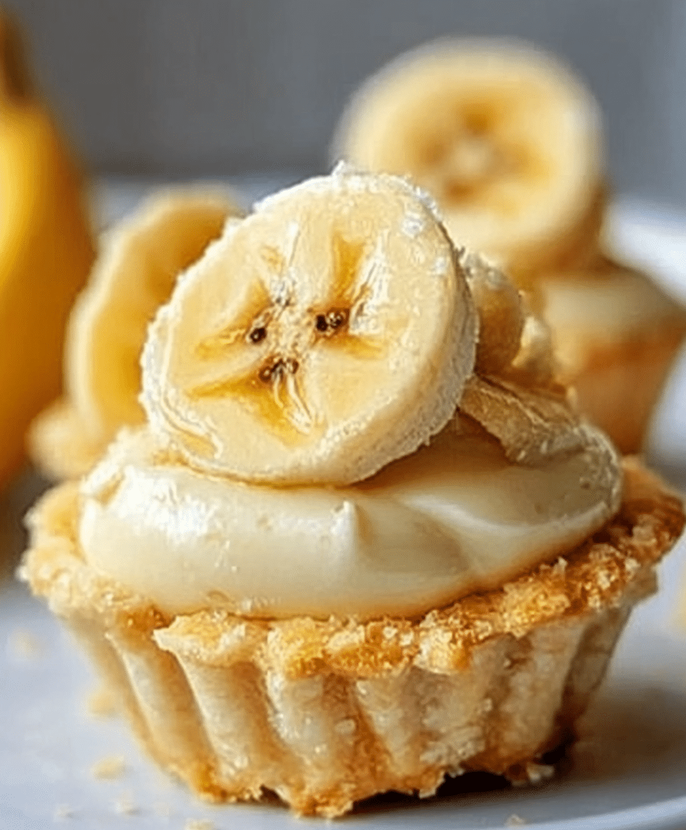 Easy No-Bake Mini Banana Cream Pies
