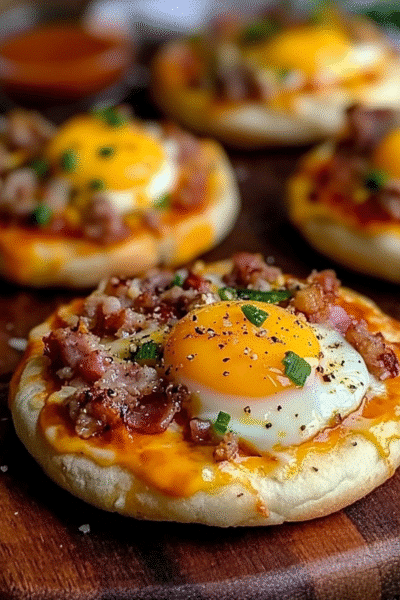 English Muffin Breakfast Pizza Recipe