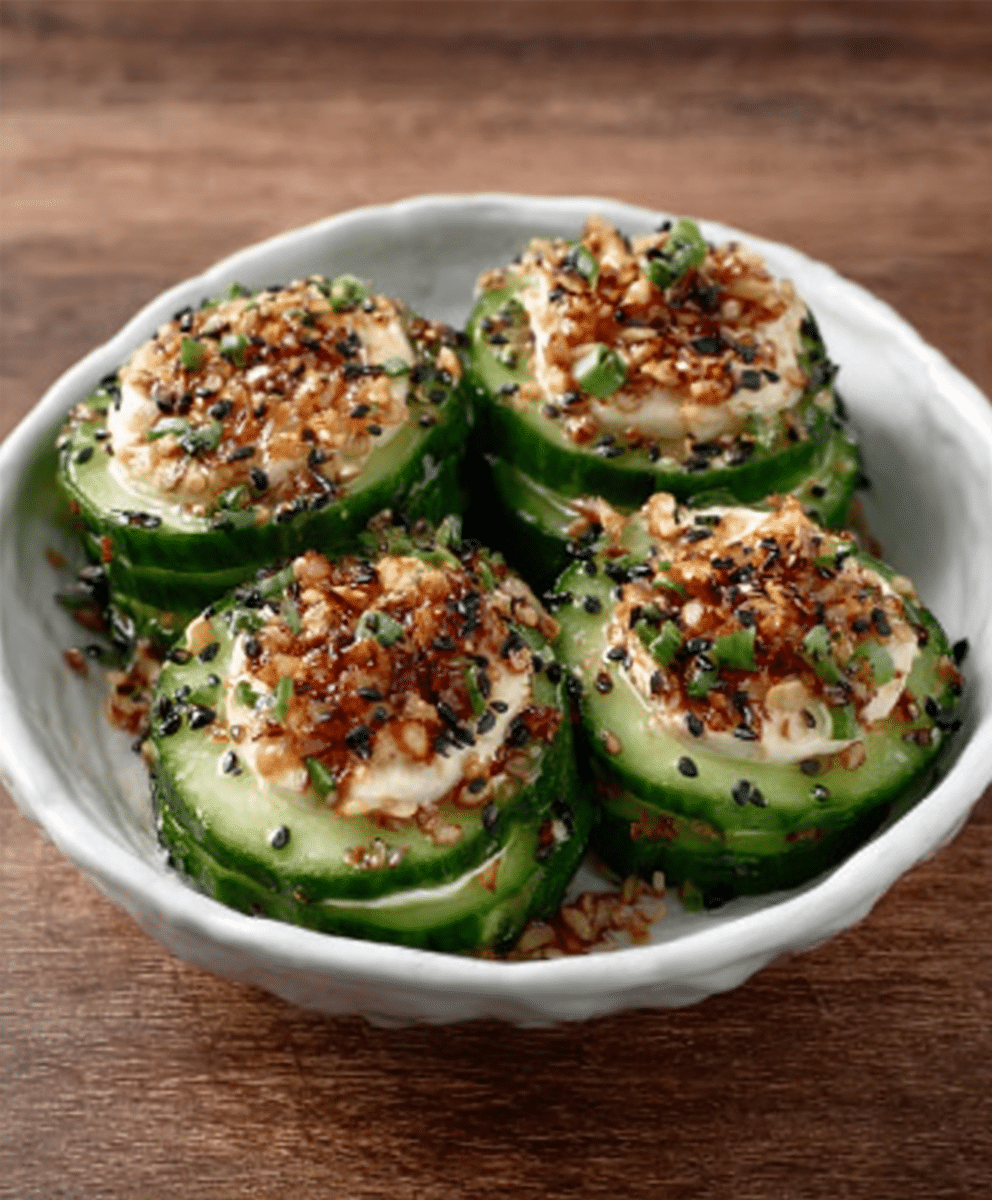 Everything Bagel Cucumbers