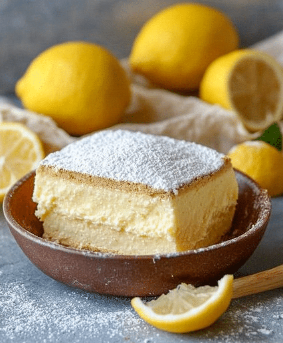 Fluffy Lemon Custard Cake: Irresistible Low-Carb Delight! 3 Fluffy Lemon Custard Cake