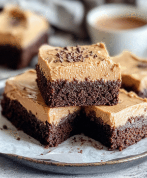 Frosted Coffee Brownies