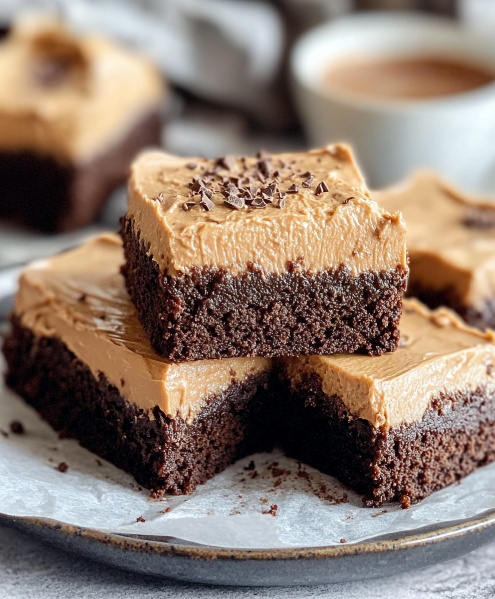 Frosted Coffee Brownies