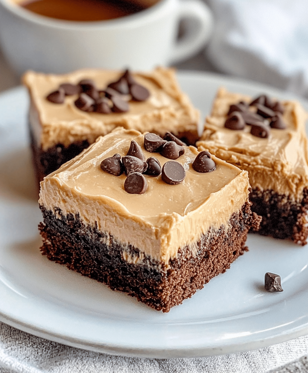 Frosted Coffee Brownies