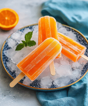 Frozen Aperol Spritz Popsicles