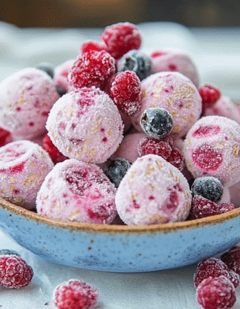Frozen Berry Greek Yogurt Bites