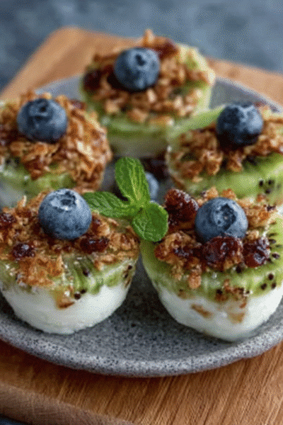 Honeydew Kiwi Yogurt Bites