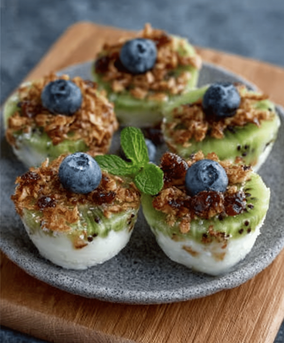 Honeydew Kiwi Yogurt Bites