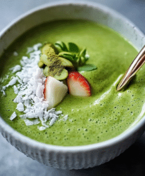 Iced Matcha Green Tea Smoothie Bowl
