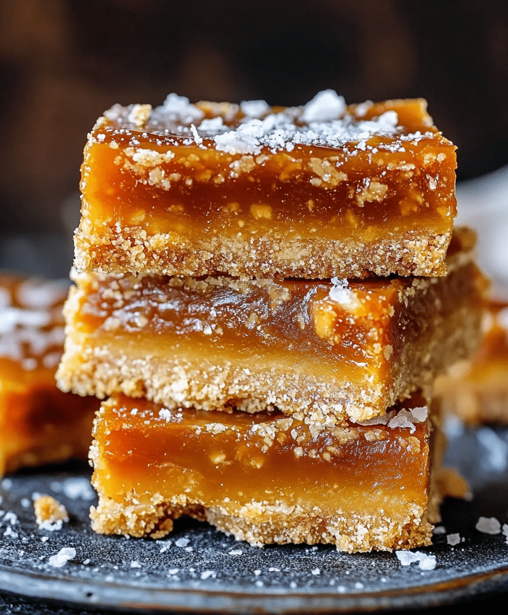 Irresistible Salted Caramel Butter Bars