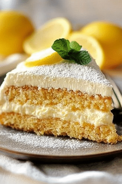 Italian Lemon Cream Cake