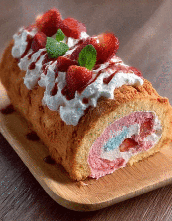Japanese Cotton Candy Swiss Cake Roll