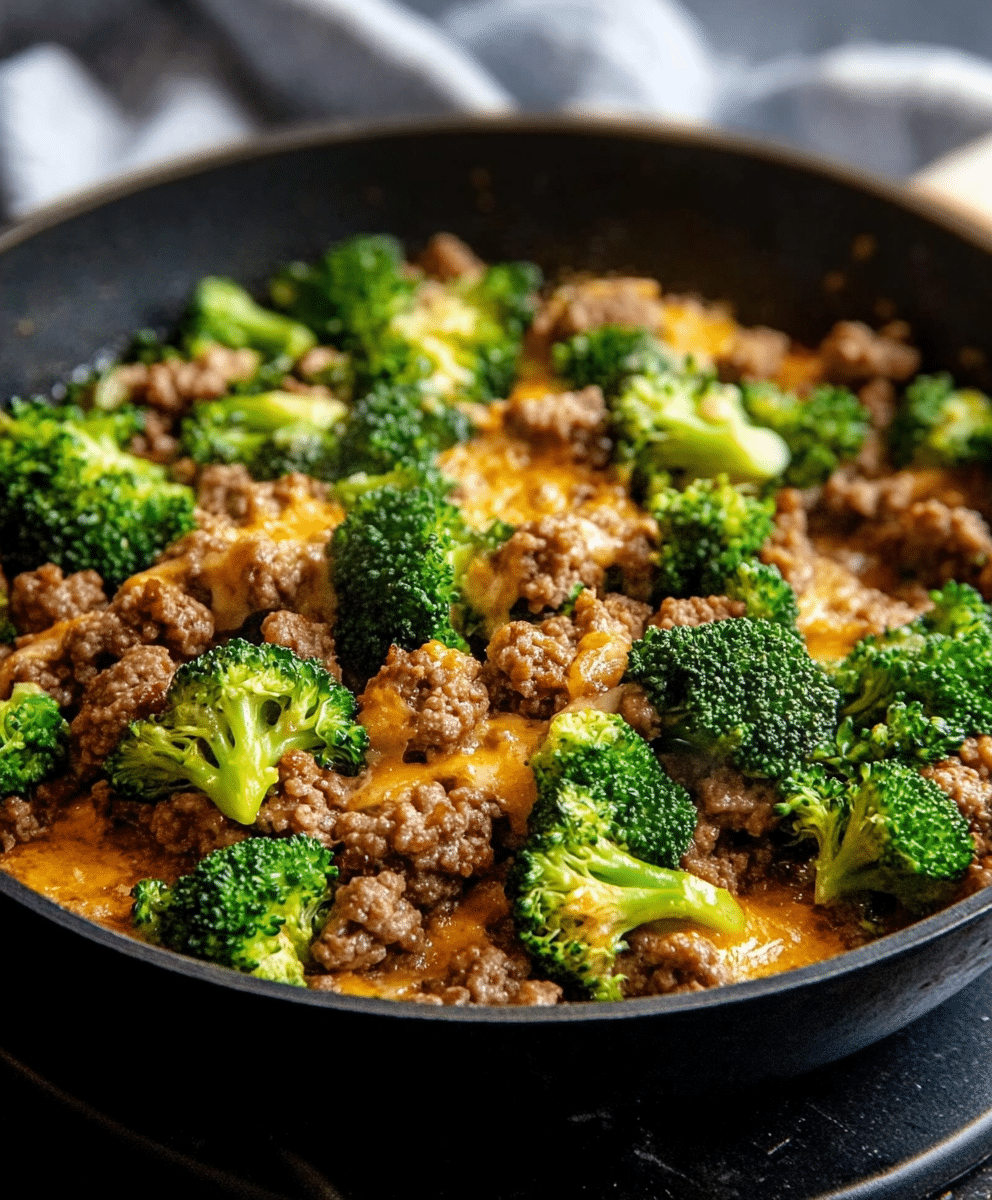 Keto Hamburger Broccoli Skillet is a quick dinner delight! 3 Keto Hamburger Broccoli Skillet is a quick
