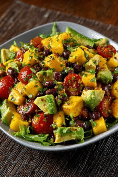 Mango Avocado Black Bean Salad