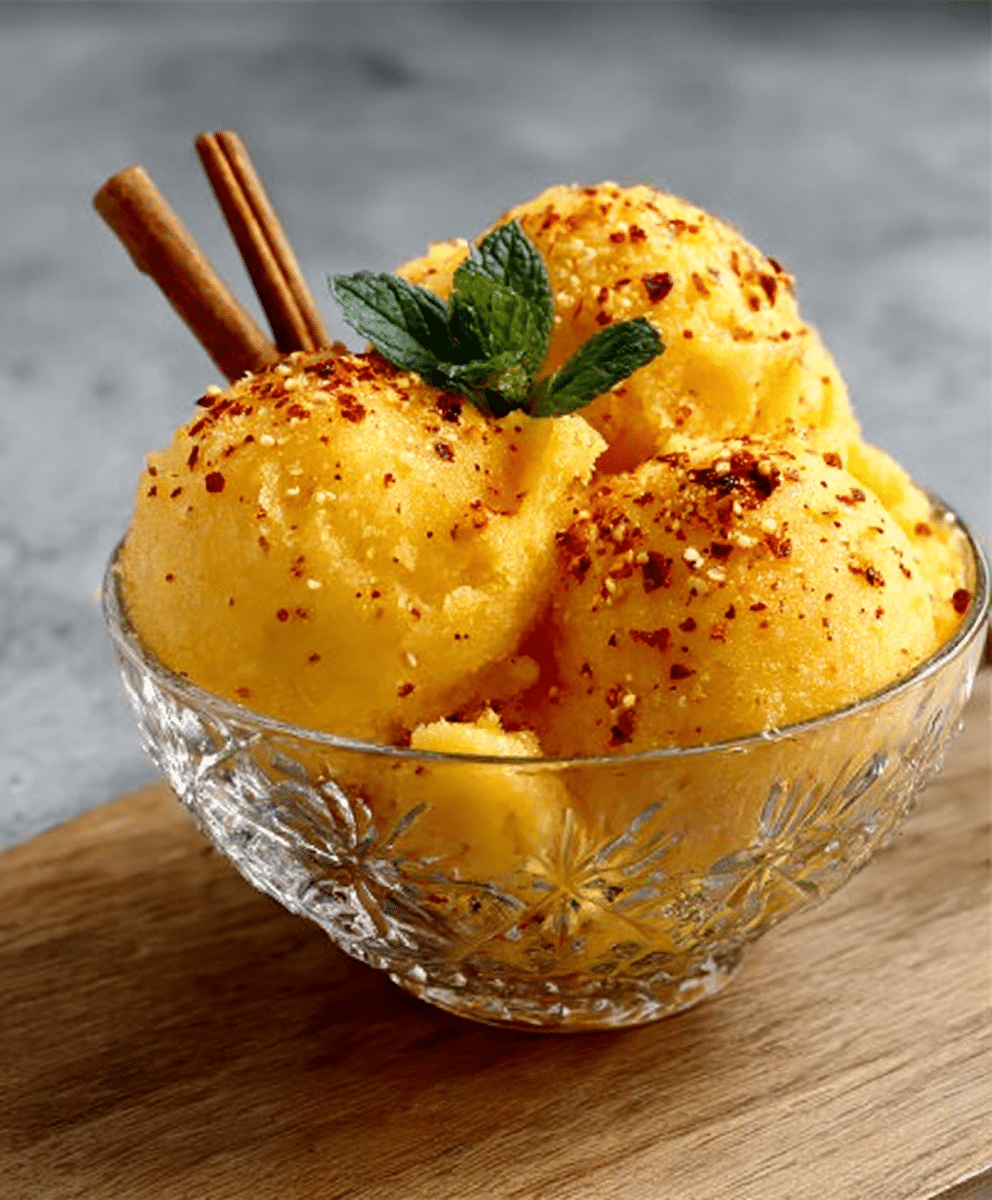 Mango Tajín Sorbet