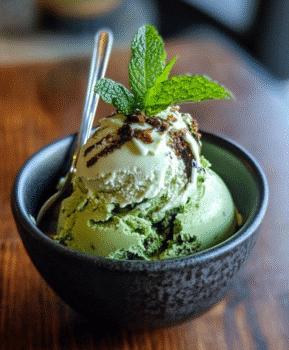 Matcha Mint Chip Nice Cream