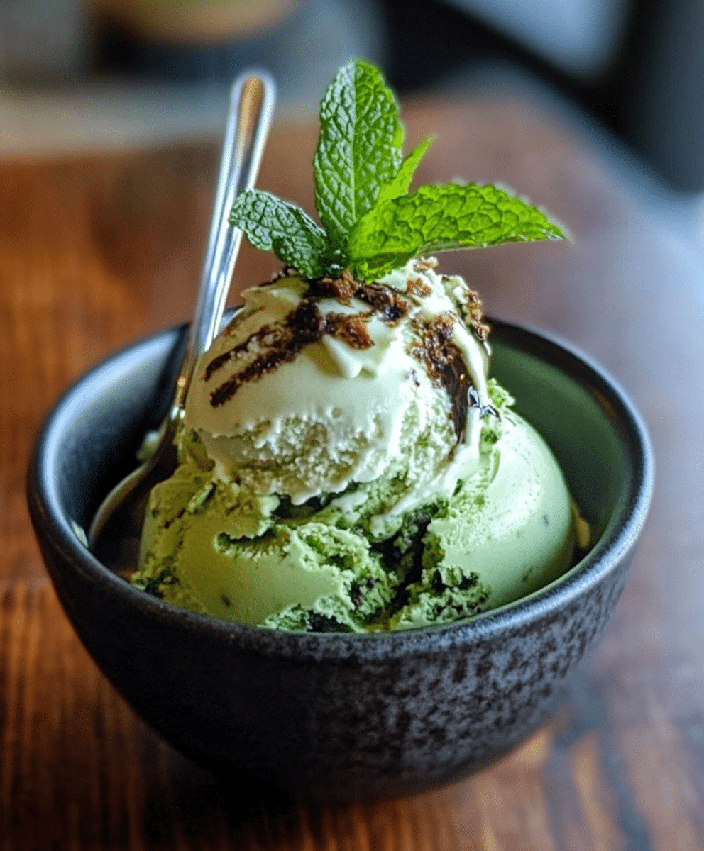 Matcha Mint Chip Nice Cream