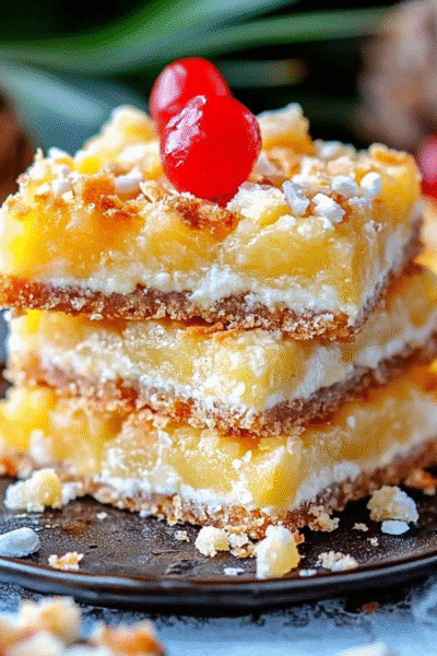 Piña Colada Magic Bars