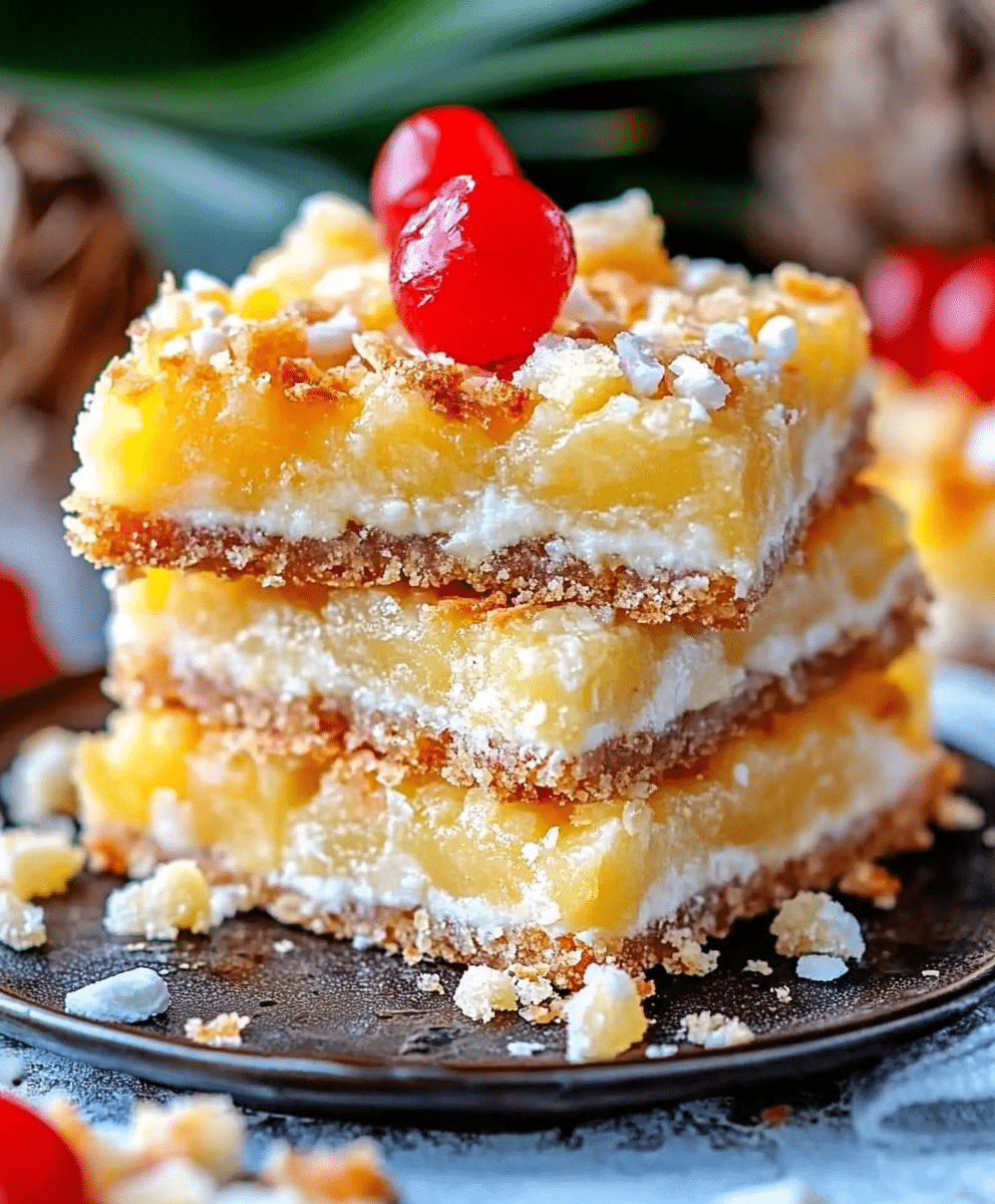 Piña Colada Magic Bars