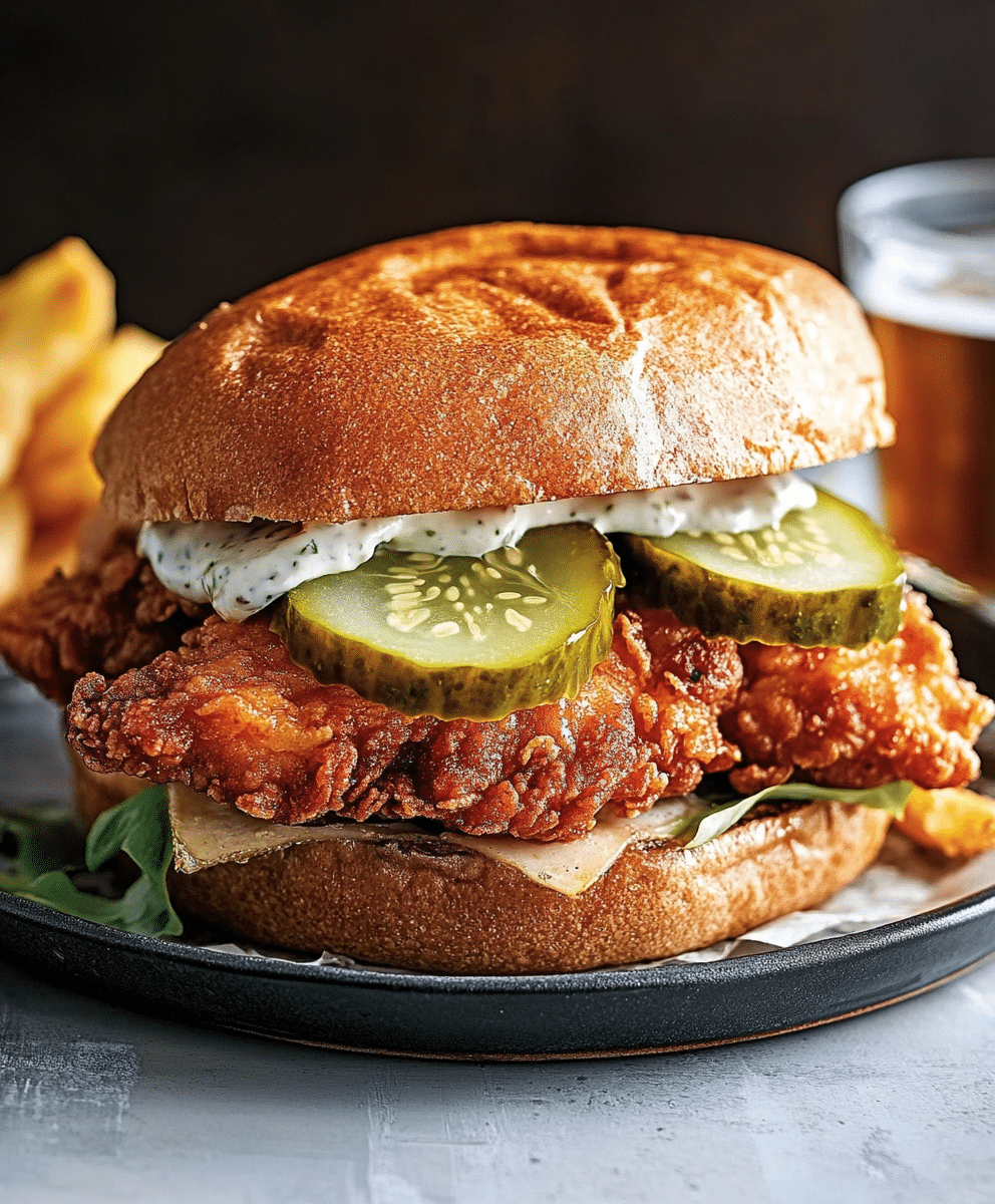 Pickle-Brined Fried Chicken Sandwiches