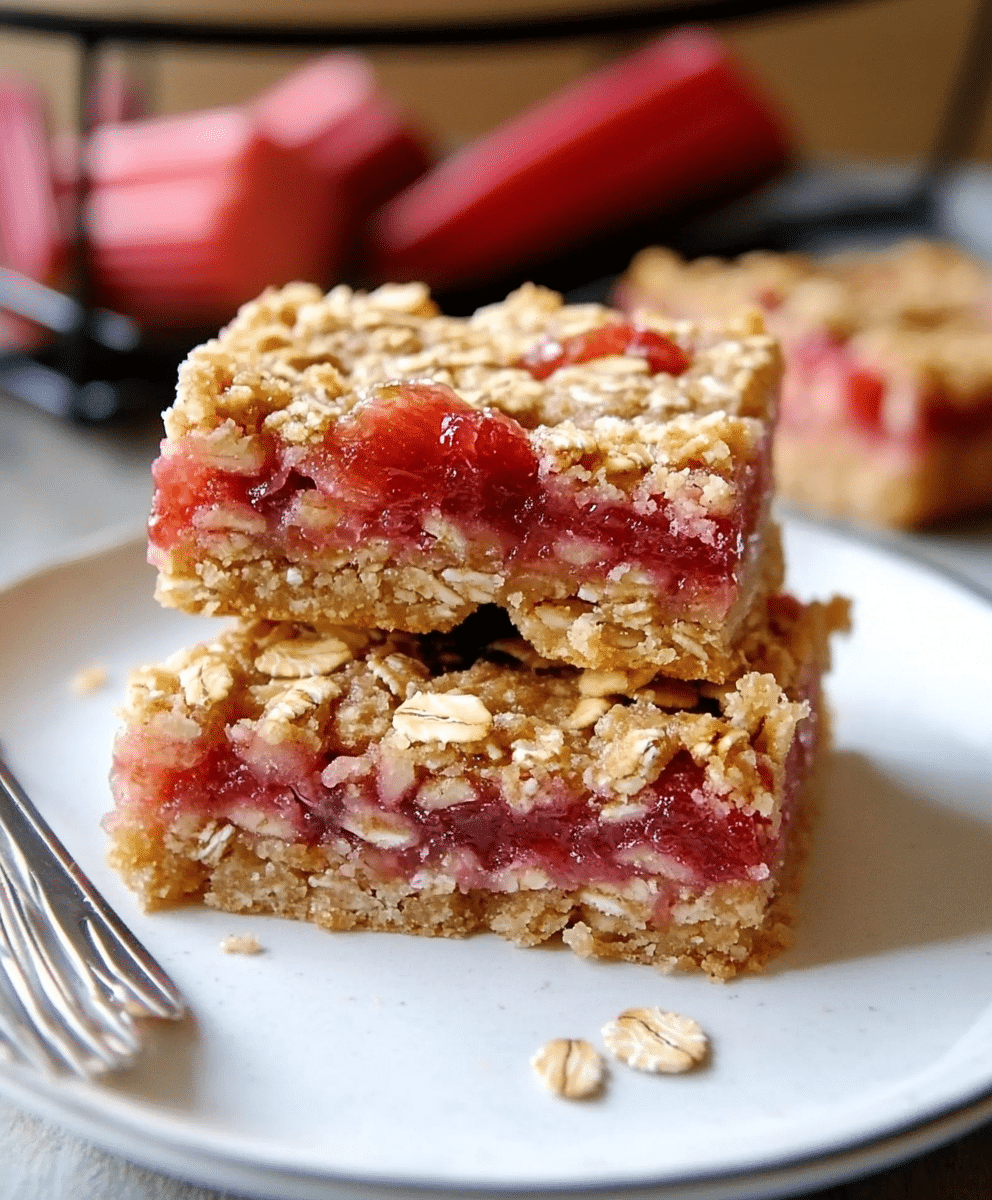 Rhubarb Oatmeal Bars: Discover Your New Favorite Treat 3 Rhubarb Oatmeal Bars