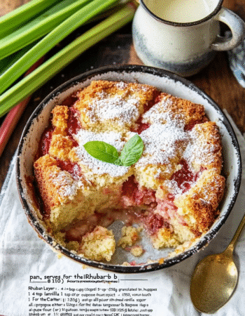 Rhubarb Pudding Cake