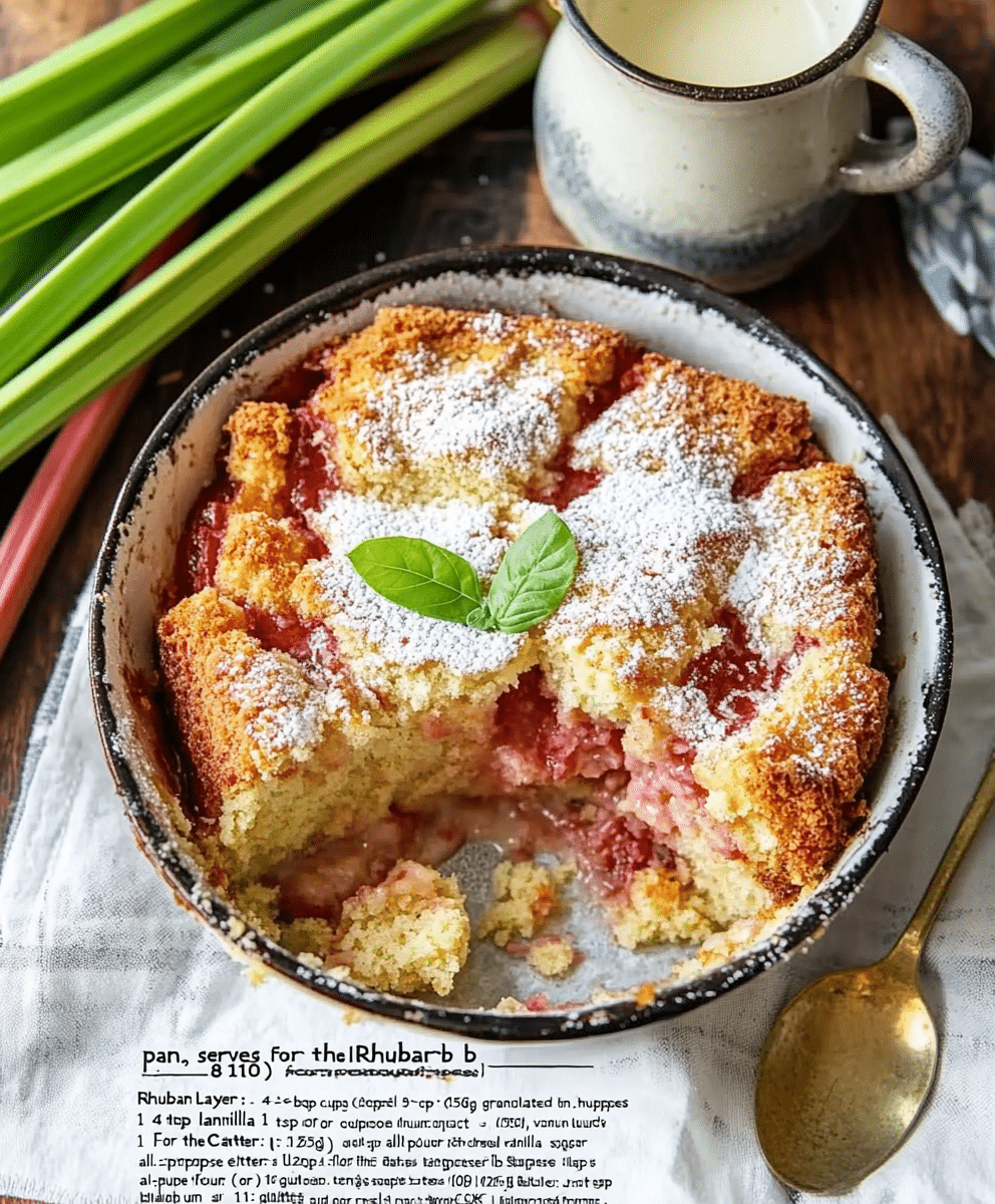 Rhubarb Pudding Cake: Easy Recipe for a Delightful Dessert 3 Rhubarb Pudding Cake